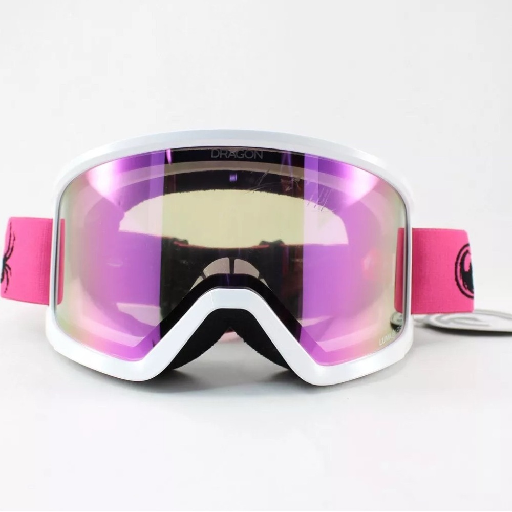 Dragon DX3 OTG Ski and Snowboard Goggles Cerise Pink, Pink Ion Lumalens New